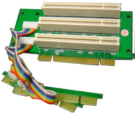 1U 1 x 64Bit 3.3V PCI-X 133Mhz Riser Card with 7cm Flex Cable 